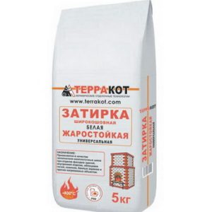 Затирка печная для швов "Терракот" Белый